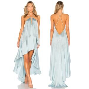 Michael Costello x REVOLVE Generosity Dress Statement Beachy Formal Seafoam XXS
